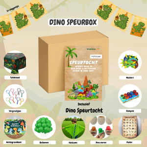 Dino Speurbox - Compleet feestpakket voor 10 kinderen