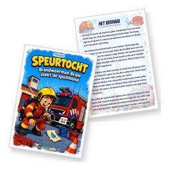 Voorblad en verhaal van de Brandweer Speurtocht