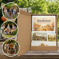 Dierendag Speurtocht als brievenbuspakket, met foto's van kinderen op speurtocht