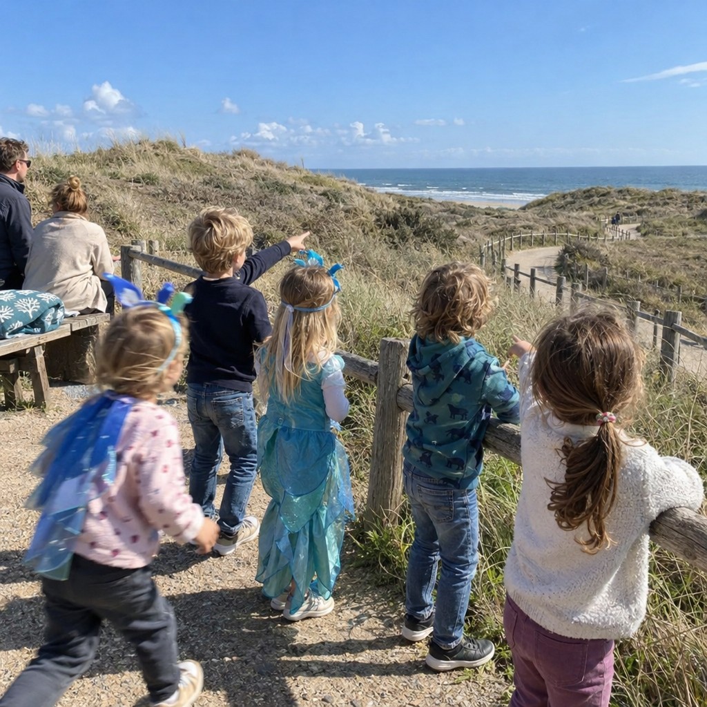 Blije kinderen hebben de schat gevonden bij de onderwaterwereld Speurtocht