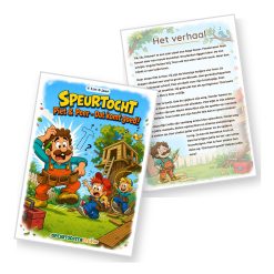 Voorblad en verhaal van de Piet & Peer - De Grote Klus Speurtocht