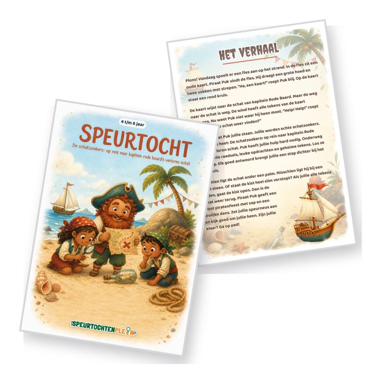 Voorblad en verhaal van de Piraat Speurtocht