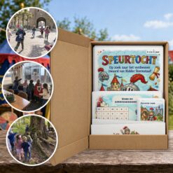 Ridder Speurtocht als brievenbuspakket, met foto's van kinderen op speurtocht